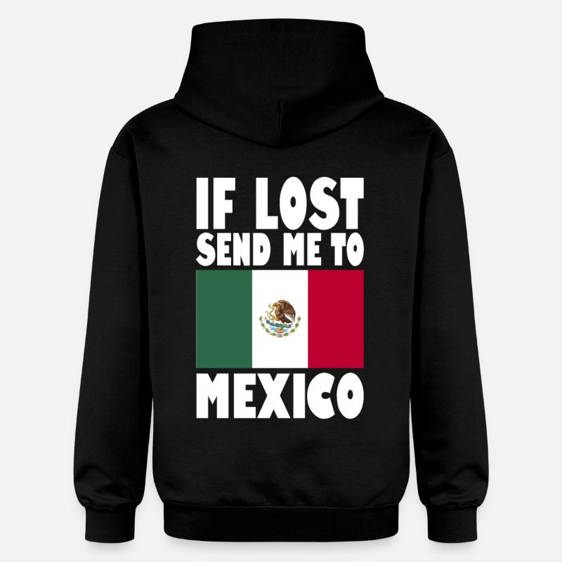 Drapeau du Mexique - Sweat à capuche Softstyle® Gildan Unisexe - noir