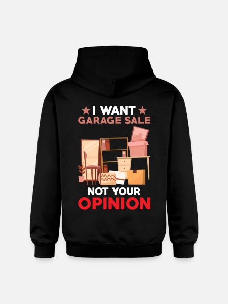 Garage sale slogan - Gildan Unisex Softstyle® Midweight Hoodie - black