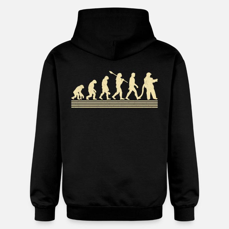 Feuerwehr-evolution - Gildan Unisex Softstyle® Midweight Hoodie - Schwarz