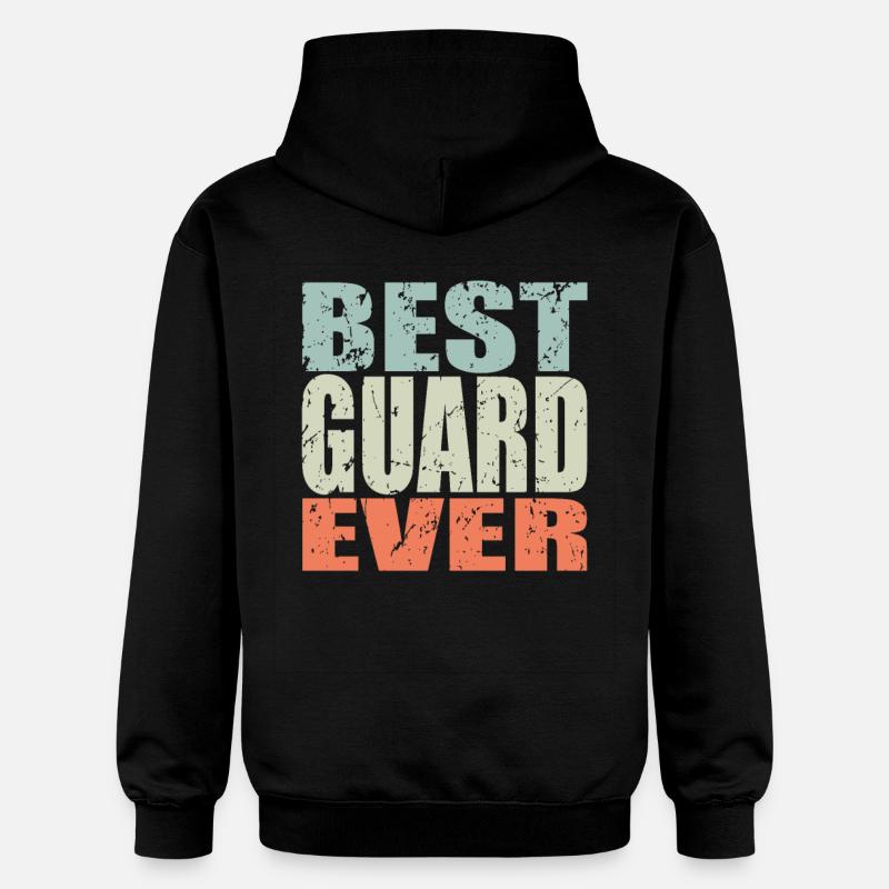 Best Wachmann ever Wachmann Geschenk - Gildan Unisex Softstyle® Midweight Hoodie - Schwarz