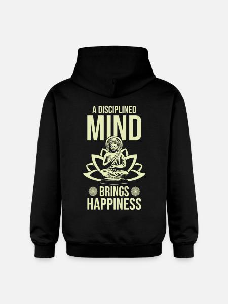 Buddha Zen Quote - Gildan Unisex Softstyle® Midweight Hoodie - black