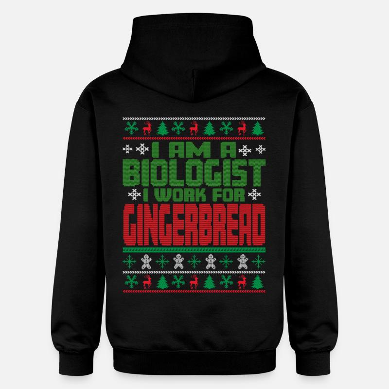 Dicton de Noël du biologiste - Sweat à capuche Softstyle® Gildan Unisexe - noir