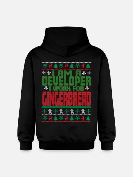 Software Developer Christmas Quote - Gildan Unisex Softstyle® Midweight Hoodie - black