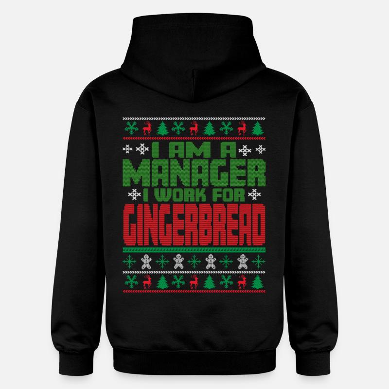 Citation de Noël du gestionnaire - Sweat à capuche Softstyle® Gildan Unisexe - noir