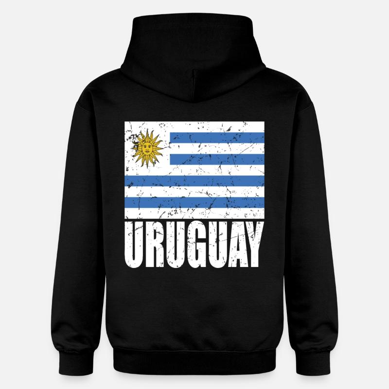 Drapeau de l’Uruguay - Sweat à capuche Softstyle® Gildan Unisexe - noir