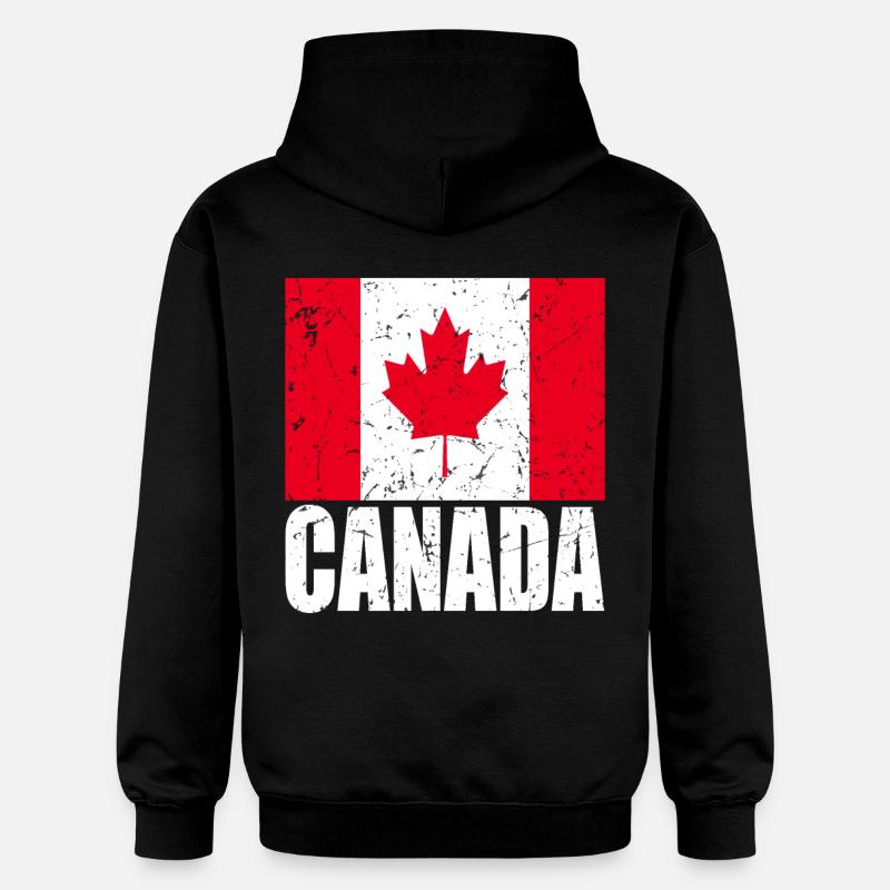 Drapeau du Canada - Sweat à capuche Softstyle® Gildan Unisexe - noir