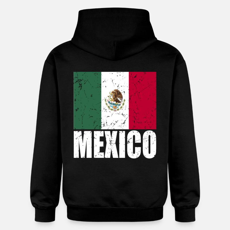 Drapeau du Mexique - Sweat à capuche Softstyle® Gildan Unisexe - noir