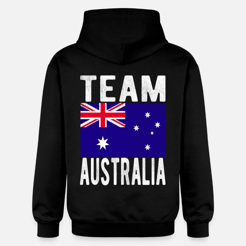 Drapeau de l’Australie - Sweat à capuche Softstyle® Gildan Unisexe - noir
