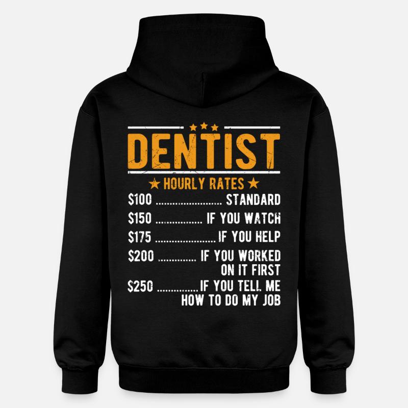 Salaire horaire du dentiste - Sweat à capuche Softstyle® Gildan Unisexe - noir