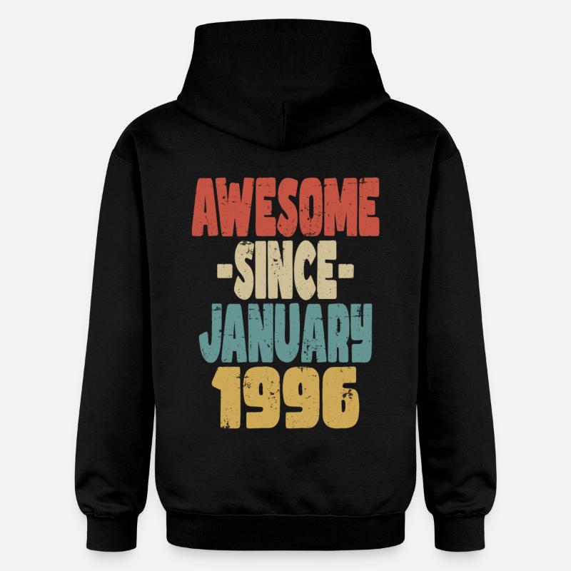 Génial janvier 1996 - Sweat à capuche Softstyle® Gildan Unisexe - noir