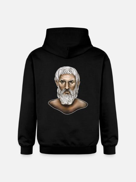 Epicurus Greek Philosophy - Gildan Unisex Softstyle® Midweight Hoodie - black