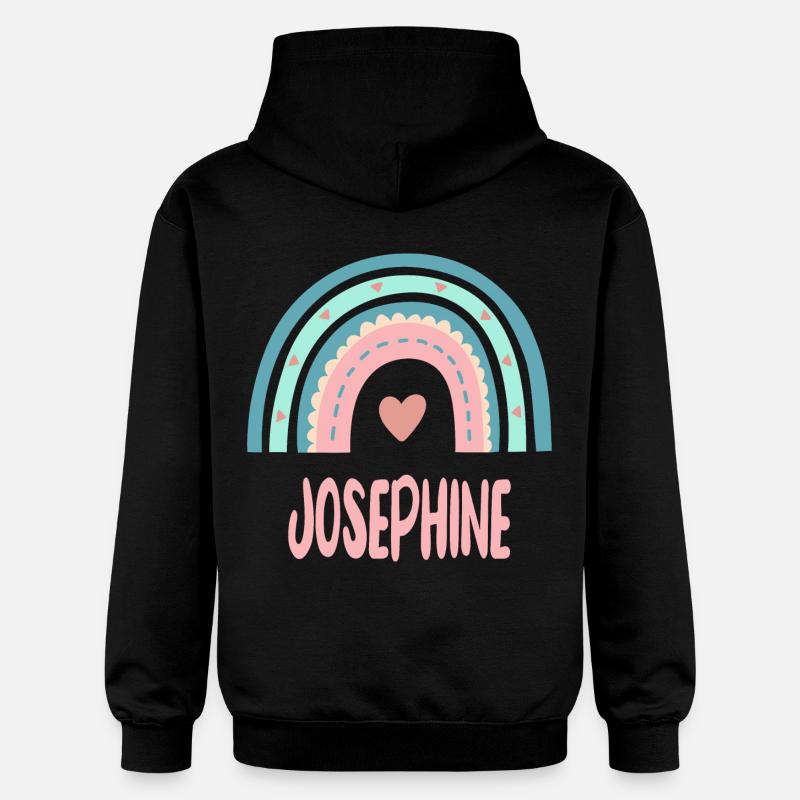 Joséphine Nom Rainbow Baby - Sweat à capuche Softstyle® Gildan Unisexe - noir