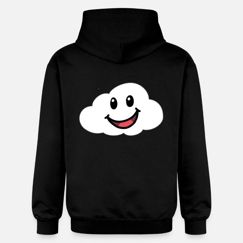 Émotions Sentiments Amical Nuage Ciel - Sweat à capuche Softstyle® Gildan Unisexe - noir