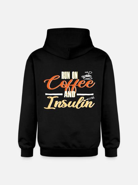 Funny diabetes - Gildan Unisex Softstyle® Midweight Hoodie - black