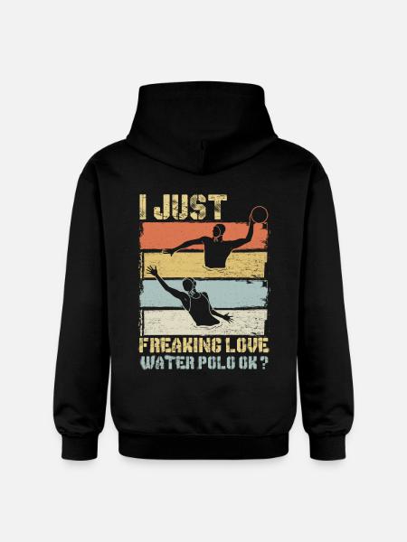 Wasserball Spruch - Gildan Unisex Softstyle® Midweight Hoodie - Schwarz