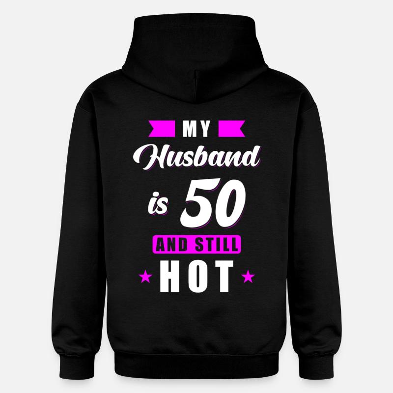 Mari 50 anniversaire cadeau - Sweat à capuche Softstyle® Gildan Unisexe - noir