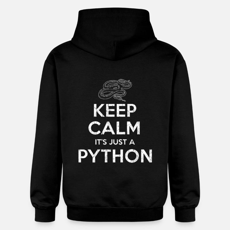 Python Snake - Gildan Unisex Softstyle® Midweight Hoodie - black