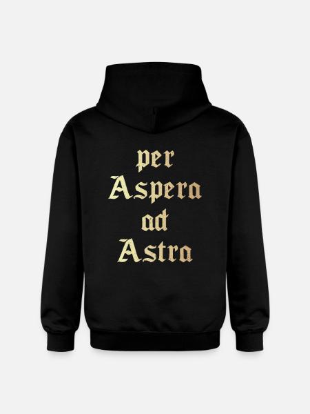 Per aspera ad astra - Gildan Unisex Softstyle® Midweight Hoodie - black