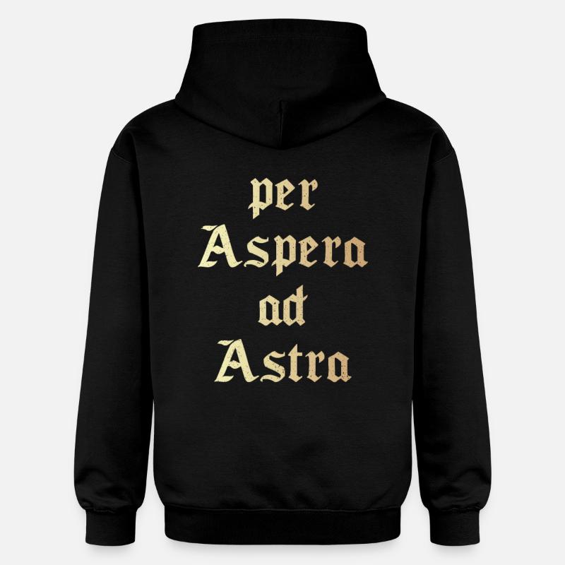Per aspera ad astra - Sweat à capuche Softstyle® Gildan Unisexe - noir