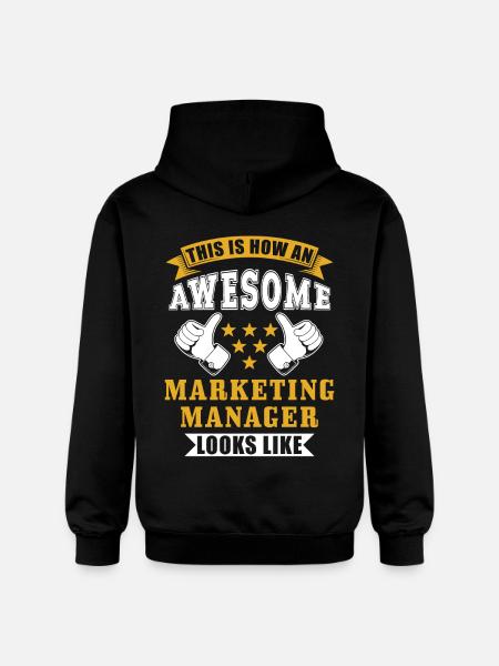 Marketing Manager Gift - Gildan Unisex Softstyle® Midweight Hoodie - black