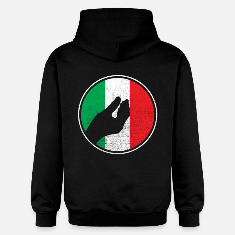 Main Italie - Sweat à capuche Softstyle® Gildan Unisexe - noir