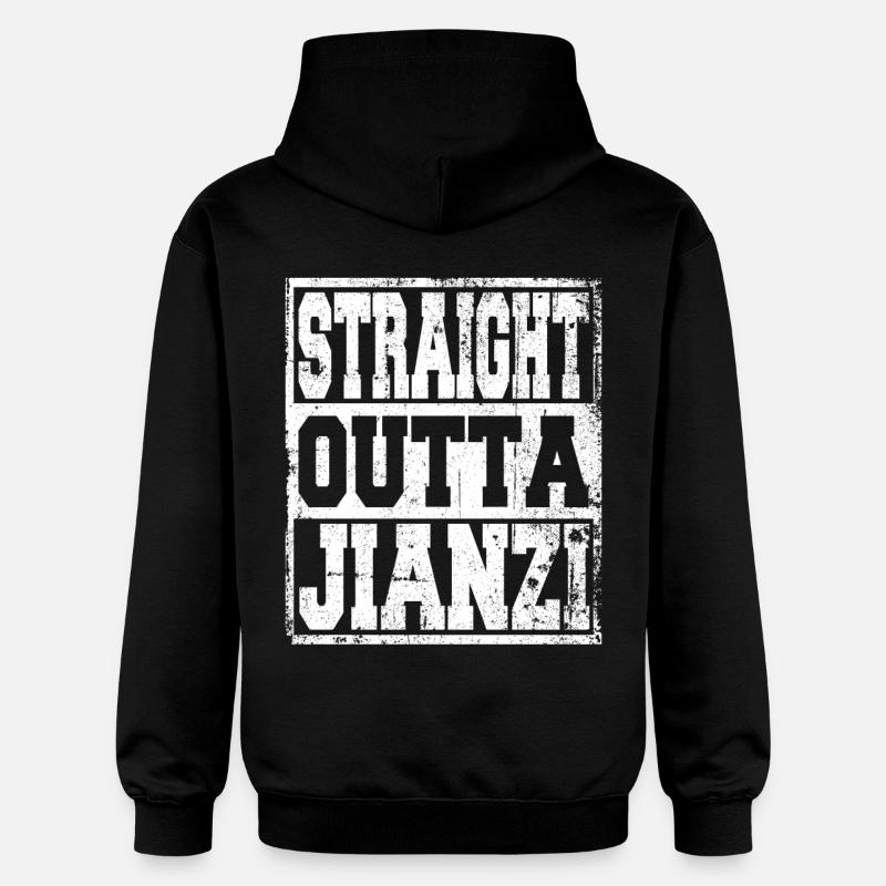Jianzi dit drôle - Sweat à capuche Softstyle® Gildan Unisexe - noir