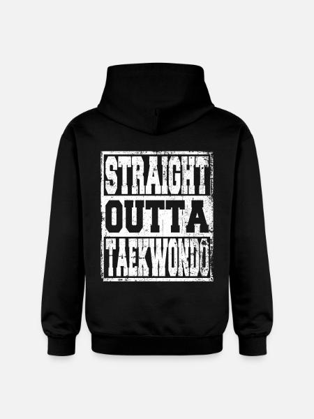 Taekwondo saying funny - Gildan Unisex Softstyle® Midweight Hoodie - black
