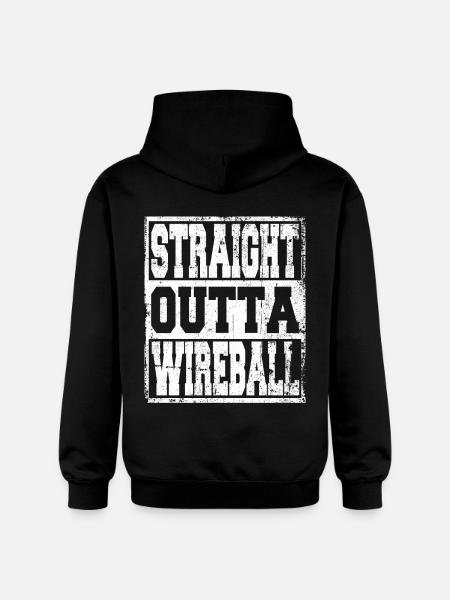 Wireball saying funny - Gildan Unisex Softstyle® Midweight Hoodie - black