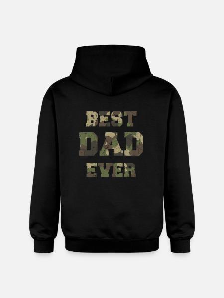 Best Dad Ever - Gildan Unisex Softstyle® Midweight Hoodie - black