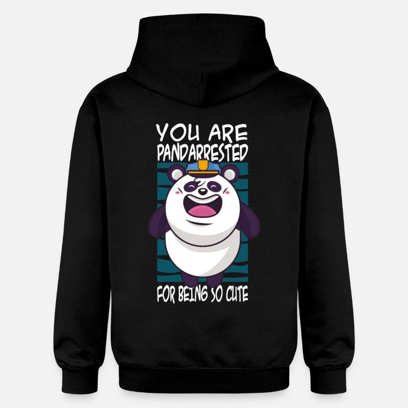 Panda Spruch niedlich - Gildan Unisex Softstyle® Midweight Hoodie - Schwarz