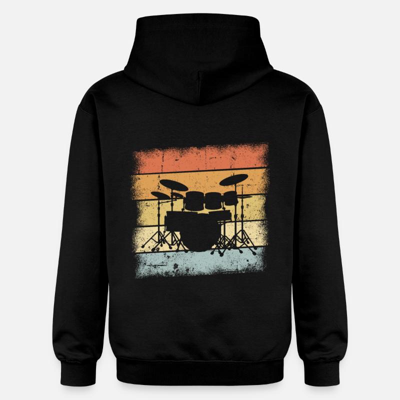 Cadeau de batteur - Sweat à capuche Softstyle® Gildan Unisexe - noir