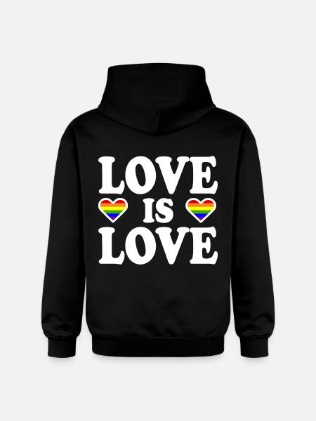 Love is love - Gildan Unisex Softstyle® Midweight Hoodie - black