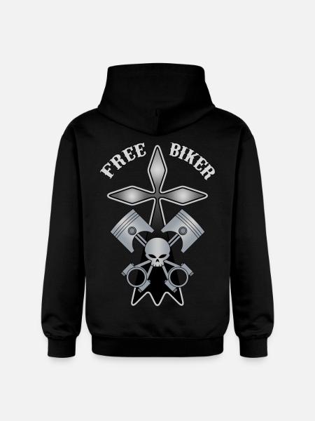 breizh biker - Gildan Unisex Softstyle® Midweight Hoodie - black