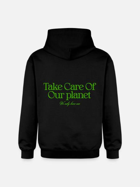 We only have one planet - Gildan Unisex Softstyle® Midweight Hoodie - black