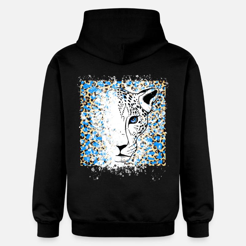 Impression Cool Animal - Sweat à capuche Softstyle® Gildan Unisexe - noir