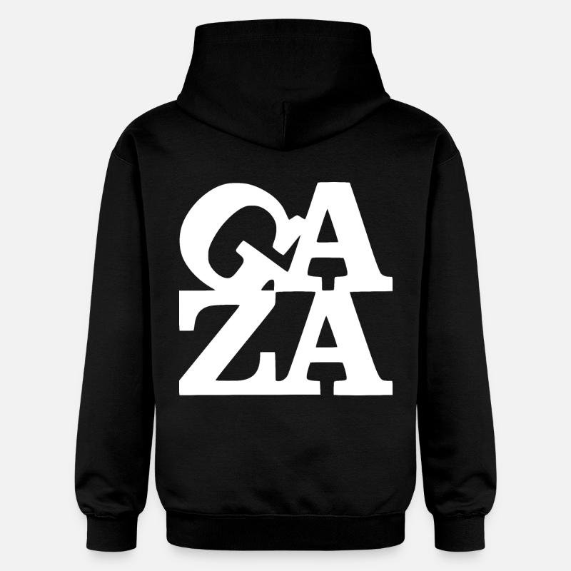 Gaza - Sweat à capuche Softstyle® Gildan Unisexe - noir
