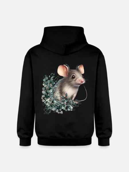 niedliche Maus - Gildan Unisex Softstyle® Midweight Hoodie - Schwarz