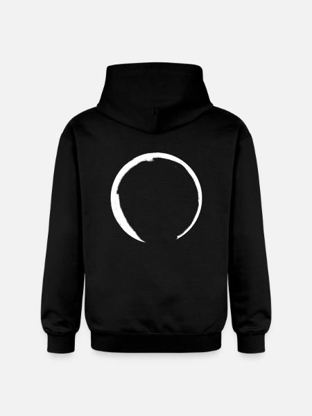 Zen Circle Buddhism - Gildan Unisex Softstyle® Midweight Hoodie - black