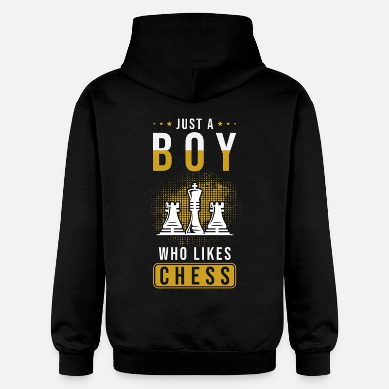 Échecs - Sweat à capuche Softstyle® Gildan Unisexe - noir