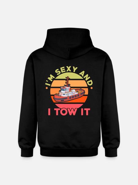 tug - Gildan Unisex Softstyle® Midweight Hoodie - black