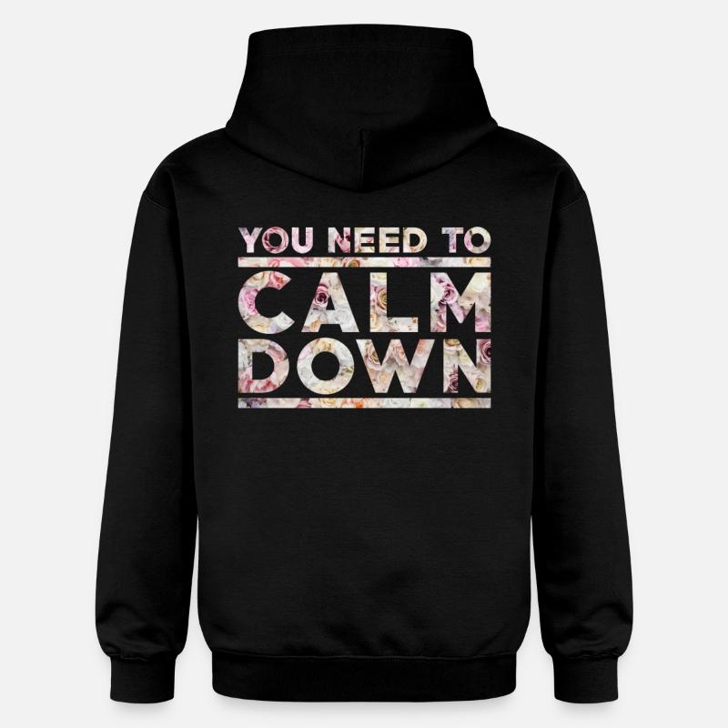 Calm Down - Sweat à capuche Softstyle® Gildan Unisexe - noir