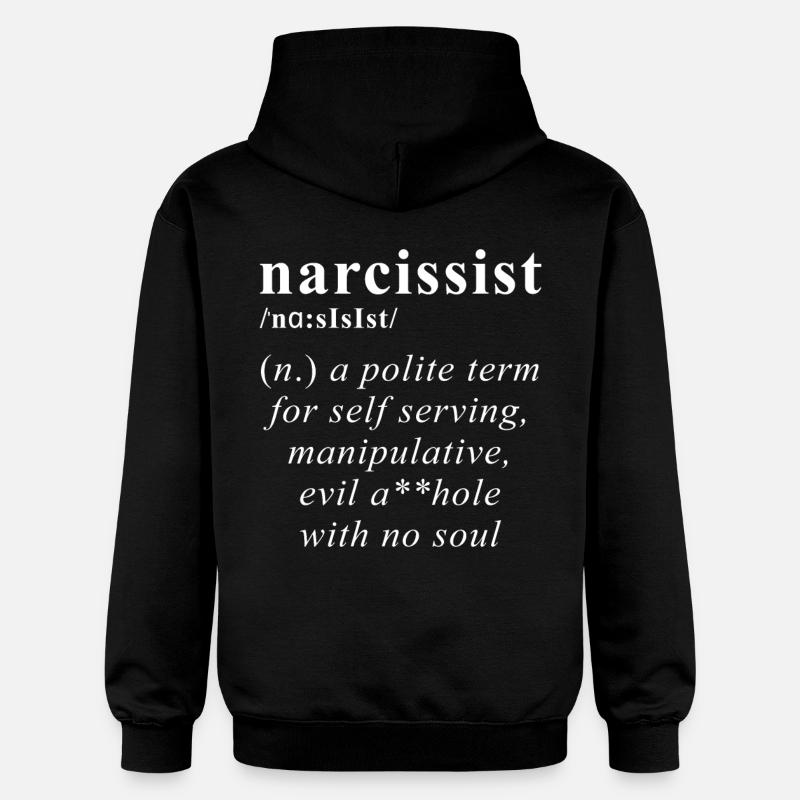 Narzisst Definition - Gildan Unisex Softstyle® Midweight Hoodie - Schwarz