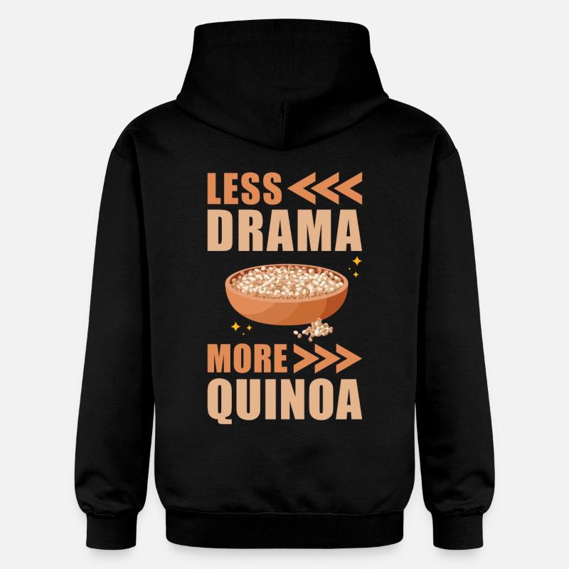 Quinoa Spruch - Gildan Unisex Softstyle® Midweight Hoodie - Schwarz