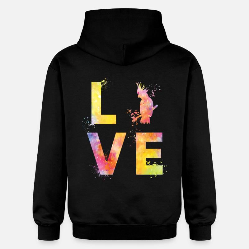 Les perroquets adorent - Sweat à capuche Softstyle® Gildan Unisexe - noir