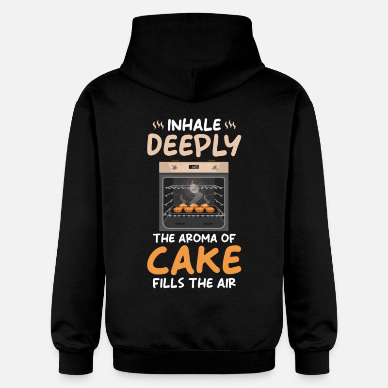 Cakes, baking, baking, bakery - Gildan Unisex Softstyle® Midweight Hoodie - black