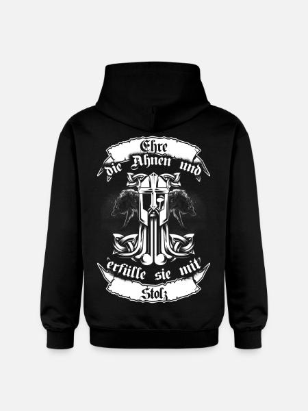 Ehre die Ahnen Mjölnir - Gildan Unisex Softstyle® Midweight Hoodie - Schwarz