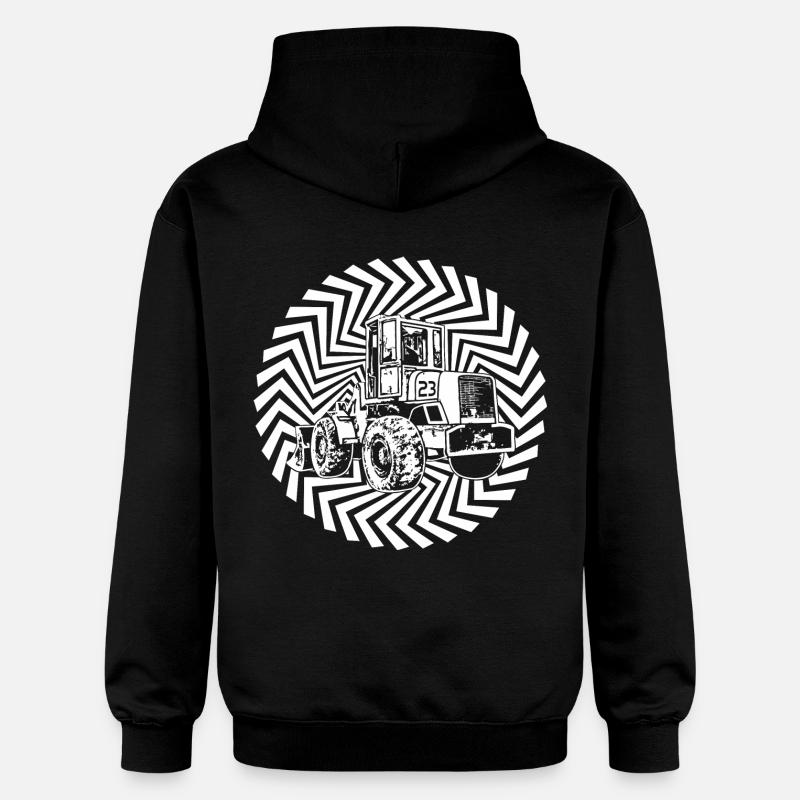 chargeuse sur pneus 23 - Sweat à capuche Softstyle® Gildan Unisexe - noir