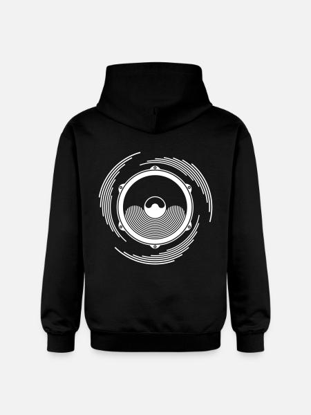 Tekno 23 Spiral Speaker - Gildan Unisex Softstyle® Midweight Hoodie - black