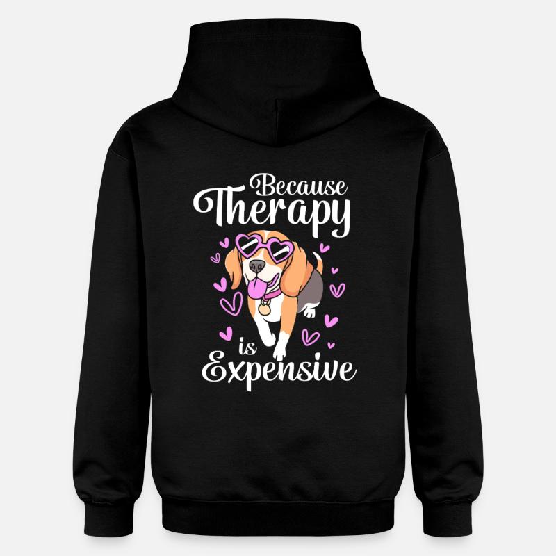 Chien de thérapie - Sweat à capuche Softstyle® Gildan Unisexe - noir
