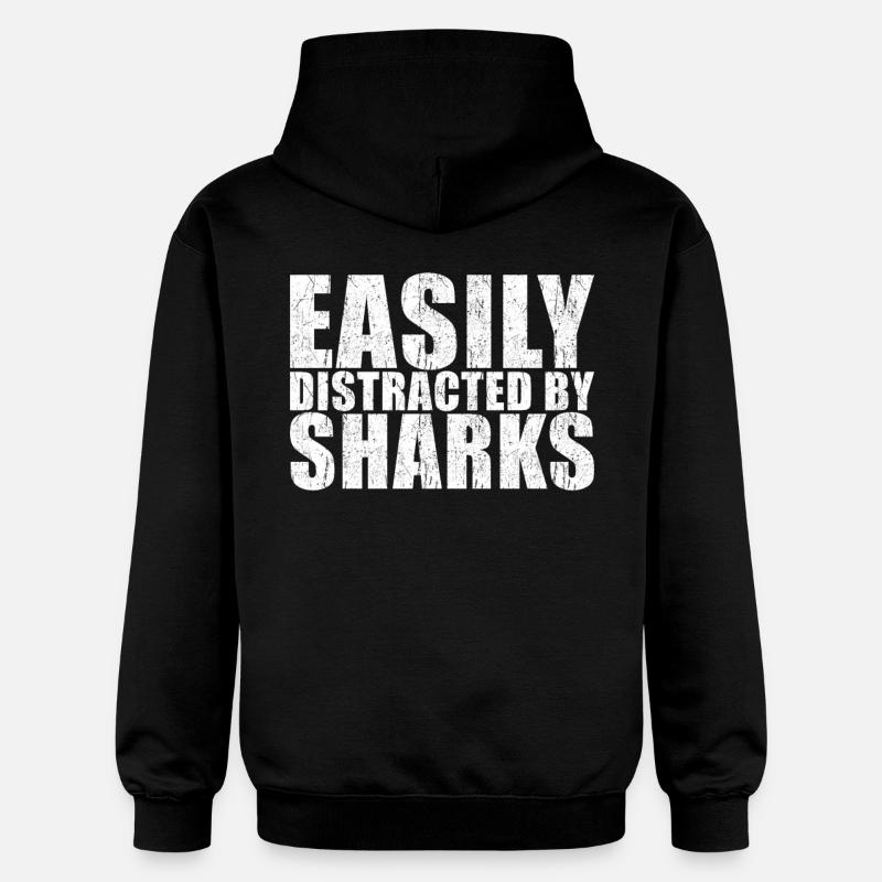 Hai Spruch - Gildan Unisex Softstyle® Midweight Hoodie - Schwarz